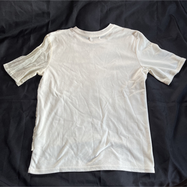 エバーシンス　異素材ミックスTシャツ オフホワイト レディースのトップス(Tシャツ(半袖/袖なし))の商品写真