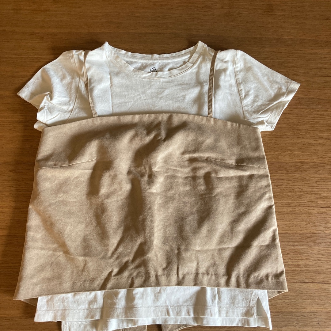nano・universe(ナノユニバース)のナノユニバース　白Tシャツ　ROOM903  キャミソール　重ね着コーデ　 キッズ/ベビー/マタニティのキッズ服女の子用(90cm~)(Tシャツ/カットソー)の商品写真