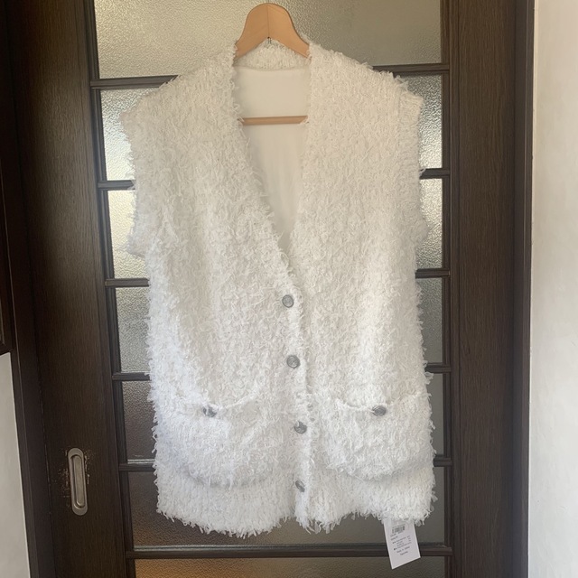 ayako Gypsohila Sugar Gillet White 新品 レディースのトップス(ベスト/ジレ)の商品写真