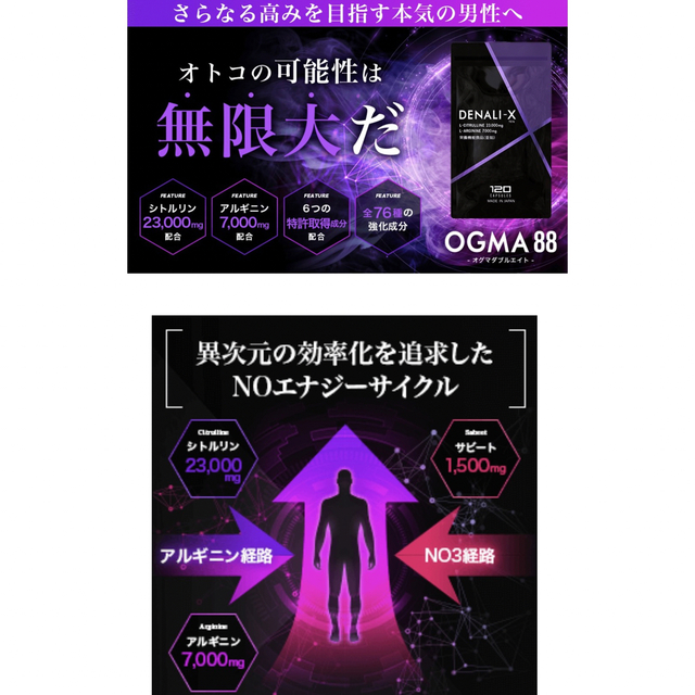 大人気★シトルリン　アルギニン　亜鉛　栄養機能食品　日本製　ダイエット　健康 食品/飲料/酒の健康食品(アミノ酸)の商品写真