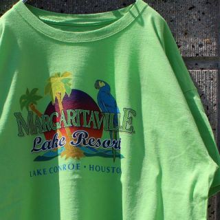 ヘインズ(Hanes)のMARGARITAVILLE 米国リゾート XXL Hanes 古着 Tシャツ(Tシャツ/カットソー(半袖/袖なし))