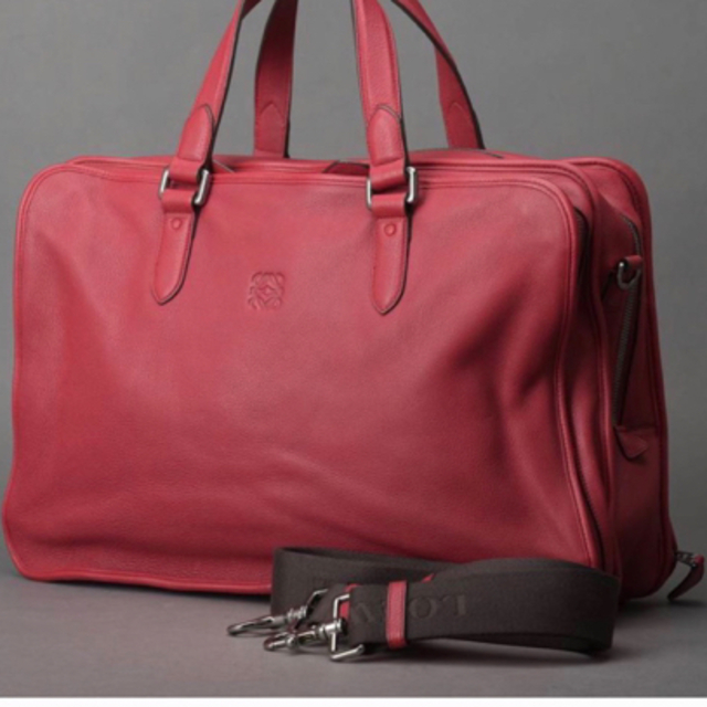 楽天スーパーセール】 LOEWE レザー ビジネス・ボストンバッグ 2WAY