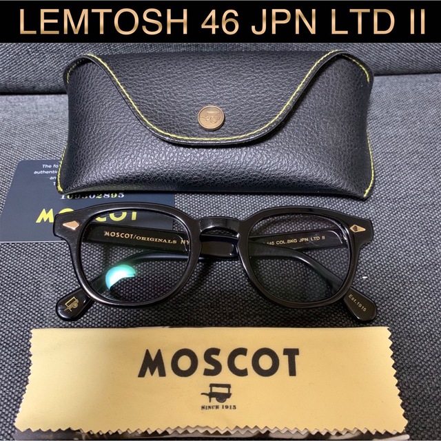 即日発送 限定 ゴールド MOSCOT レムトッシュ 46 JPN LTD II