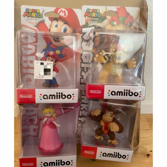 新品未使用新品！amiibo スーパーマリオシリーズ　マリオ　クッパ　ピーチ　ドンキー