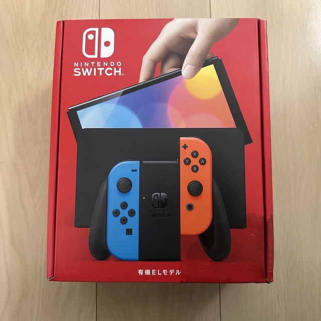 Nintendo Switch(ニンテンドースイッチ)のニンテンドースイッチ　有機EL ネオンカラー　訳あり エンタメ/ホビーのゲームソフト/ゲーム機本体(家庭用ゲーム機本体)の商品写真