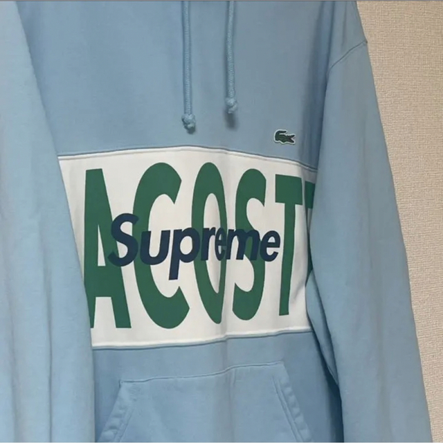 Supreme 19fw LACOSTE Logo Panel Hooded