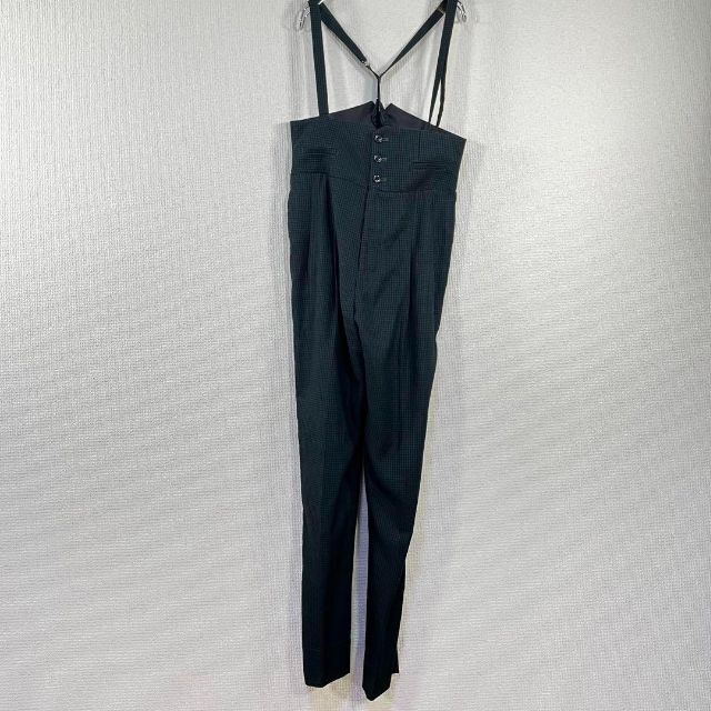 美品】TOGA VIRILIS チェック パンツ サスペンダー付き スラックス