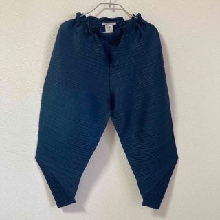 プリーツプリーズイッセイミヤケ パンツ(ブルー・ネイビー/青色系)の
