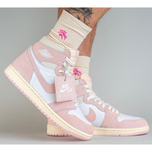 28.5 WMNS Jordan1 Washed Pink ウォッシュドピンク 本物の vivacf.net