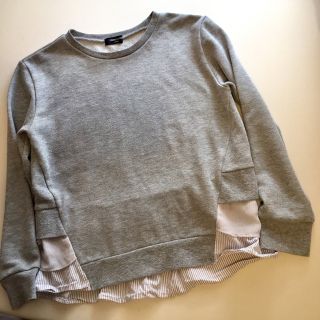 コムサイズム(COMME CA ISM)のコムサイズム ★ 長袖 レイヤードプルオーバー 150 シフォン トレーナー(Tシャツ/カットソー)