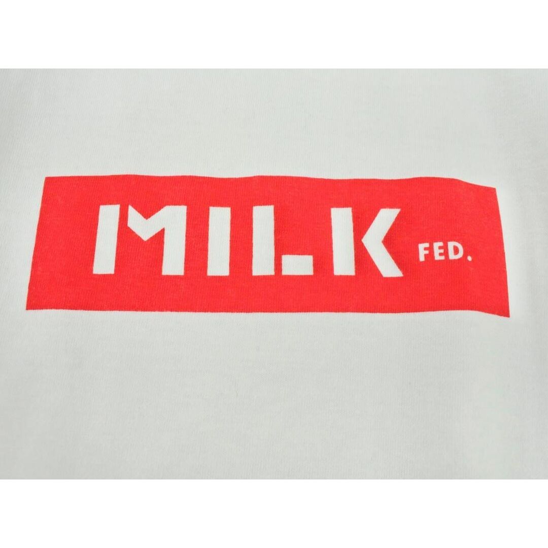 MILKFED.(ミルクフェド)のミルクフェド ボックスロゴ Tシャツ sizeS/白 ■◆ レディース レディースのトップス(Tシャツ(半袖/袖なし))の商品写真