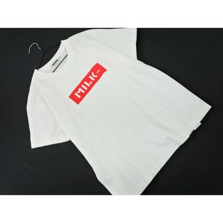 ミルクフェド(MILKFED.)のミルクフェド ボックスロゴ Tシャツ sizeS/白 ■◆ レディース(Tシャツ(半袖/袖なし))