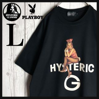 ヒステリックグラマー(HYSTERIC GLAMOUR)の【人気コラボ】ヒステリックグラマー×プレイボーイ☆両面プリントロゴ tシャツ希少(Tシャツ/カットソー(半袖/袖なし))