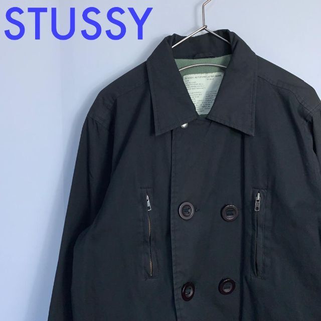 OLD STUSSy ステューシー ピーコート Pコート コットン生地 M 【冬