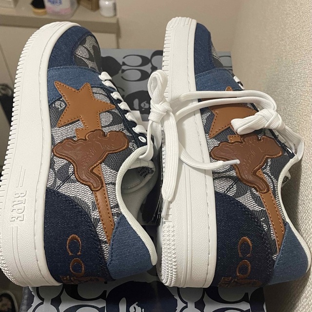 A BATHING APE(アベイシングエイプ)の【26.5】Bapesta coach コラボスニーカー メンズの靴/シューズ(スニーカー)の商品写真