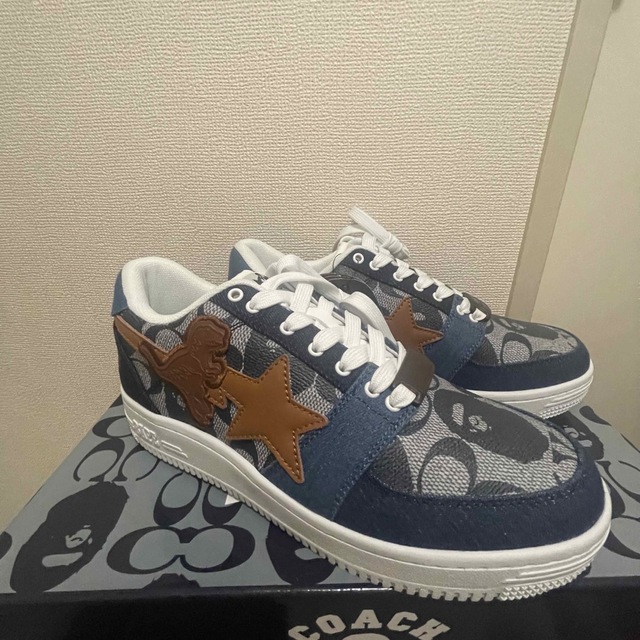 A BATHING APE(アベイシングエイプ)の【26.5】Bapesta coach コラボスニーカー メンズの靴/シューズ(スニーカー)の商品写真