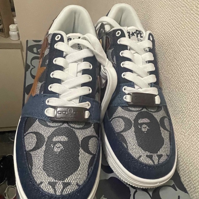 A BATHING APE(アベイシングエイプ)の【26.5】Bapesta coach コラボスニーカー メンズの靴/シューズ(スニーカー)の商品写真