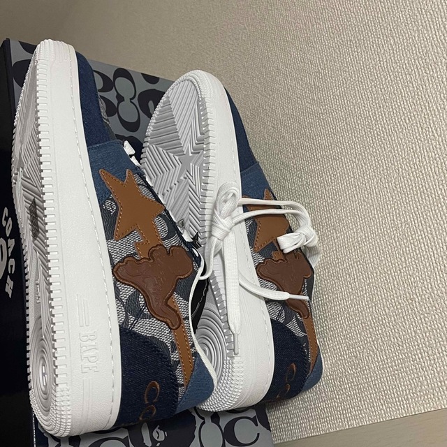 A BATHING APE(アベイシングエイプ)の【26.5】Bapesta coach コラボスニーカー メンズの靴/シューズ(スニーカー)の商品写真