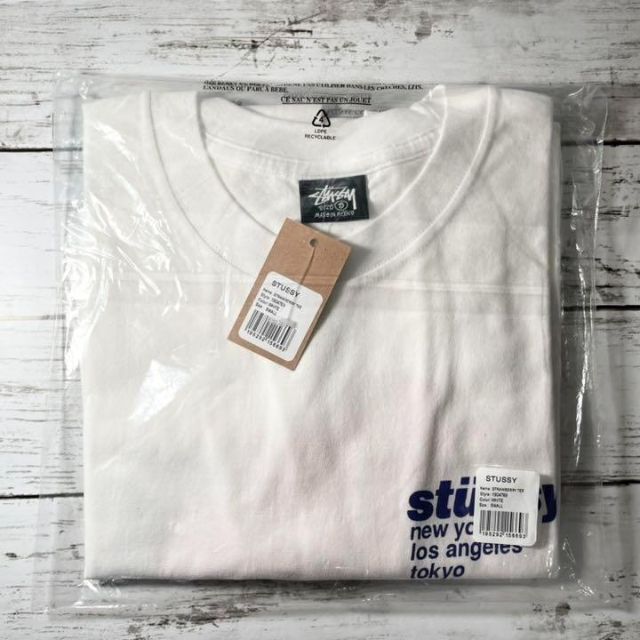 【新品】stussy Tシャツ　サイズS ホワイト　いちご