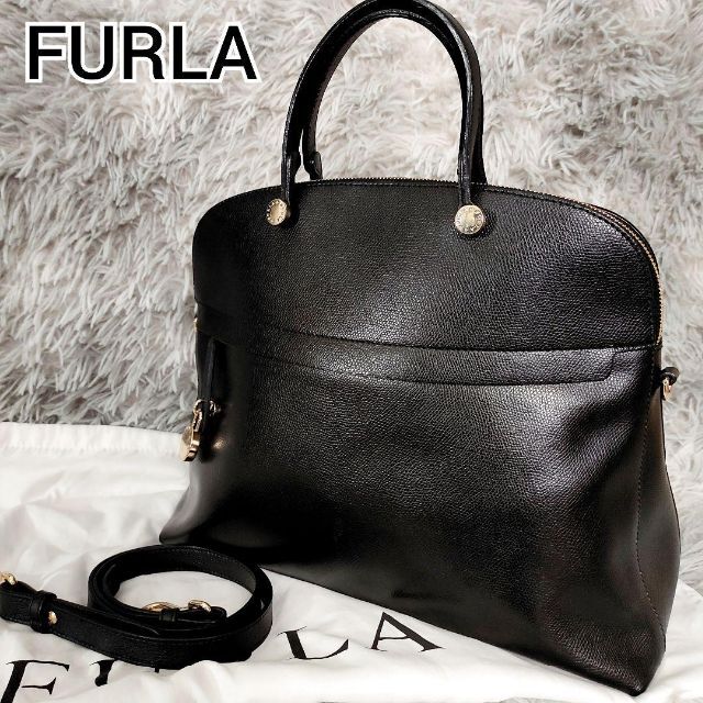 【美品】FRULA フルラ パイパー 2way ハンドバッグ 保存袋付き