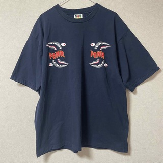 アベイシングエイプ(A BATHING APE)の【XL】bape shark PONR s/s Tシャツ(Tシャツ/カットソー(半袖/袖なし))