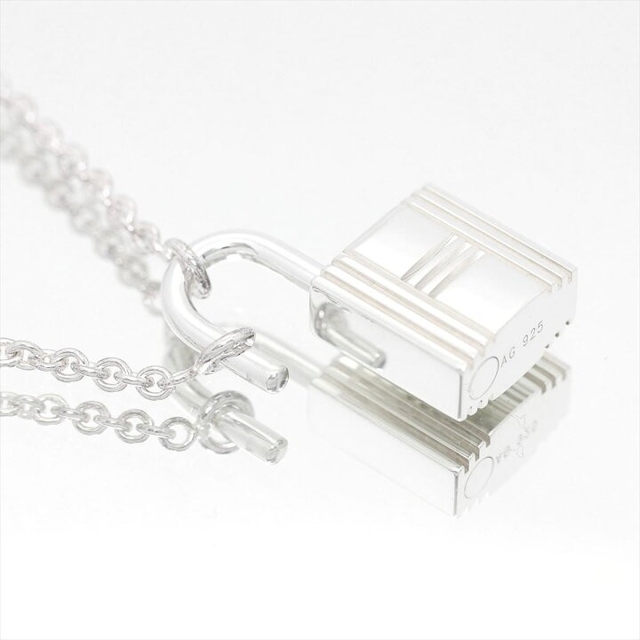 エルメス Hermes ネックレス カデナ ペンダント パドロック シルバー