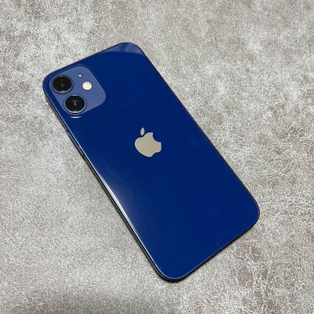 Apple(アップル)の【箱・ケーブル付き】iPhone12 mini 64GB ブルー SIMフリー スマホ/家電/カメラのスマートフォン/携帯電話(スマートフォン本体)の商品写真