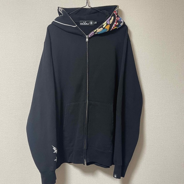 APE BAPExF.C.R.B SHARK FULL ZIP HOODE