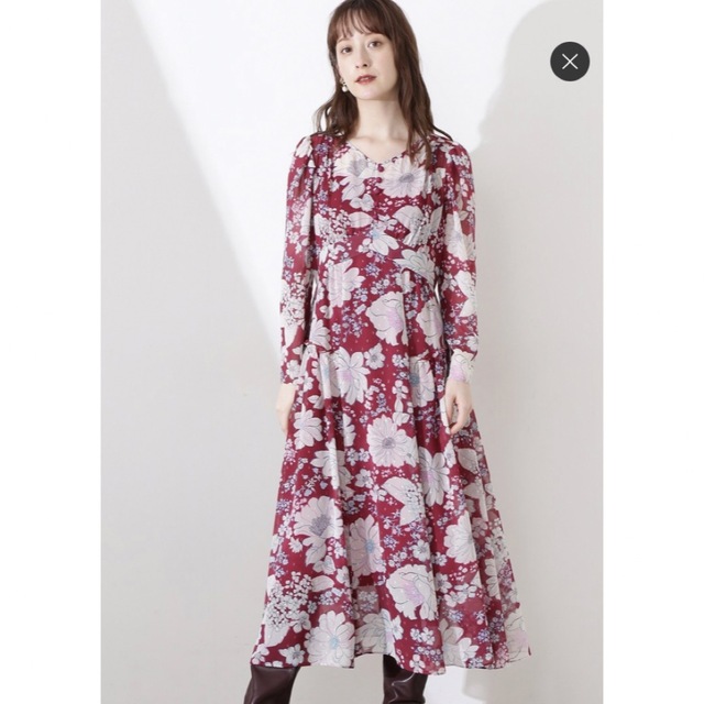ジルスチュアート 36,300円 ビビアンフラワー ワンピース 新品タグ付き
