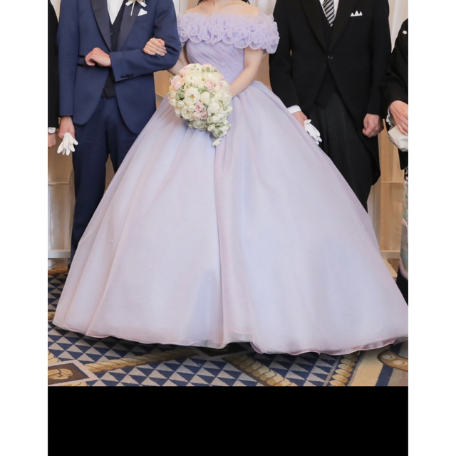 カラードレス 結婚式 披露宴 ブルー パープル