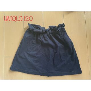 ユニクロ(UNIQLO)のUNIQLO ネイビースカート　120(スカート)