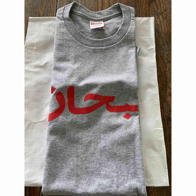 Supreme Arabic Logo Tee グレー シュプリーム アラビック