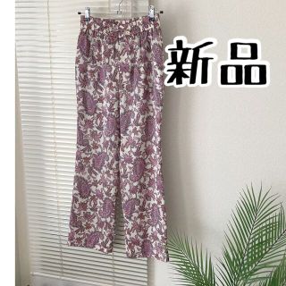 IENA - 【新品】IENA フラワーペイズリーサテンイージーパンツの通販