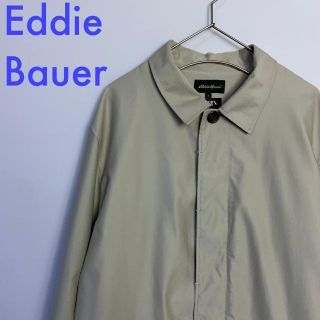 エディーバウアー(Eddie Bauer)の美品 Eddie Bauer エディバウアー ステンカラーコート L アウター(ステンカラーコート)