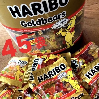 コストコ(コストコ)の《コストコ購入品》HARIBO  ハリボー  ミニゴールドベアドラム  45袋(菓子/デザート)