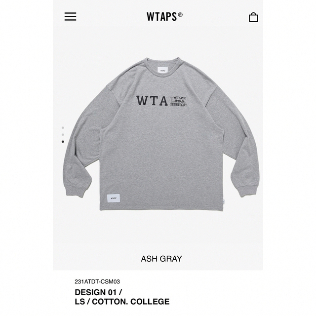 正規品国産 W)taps WTAPS ダブルタップス ロンT Tシャツ 長袖 フロントロゴ バッグロゴの通販 by memories  shop｜ダブルタップスならラクマ