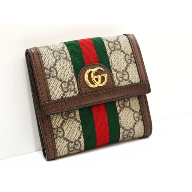 GUCCI◎オフディア/GGフレンチフラップウォレット/GGスプリーム/折り財布-