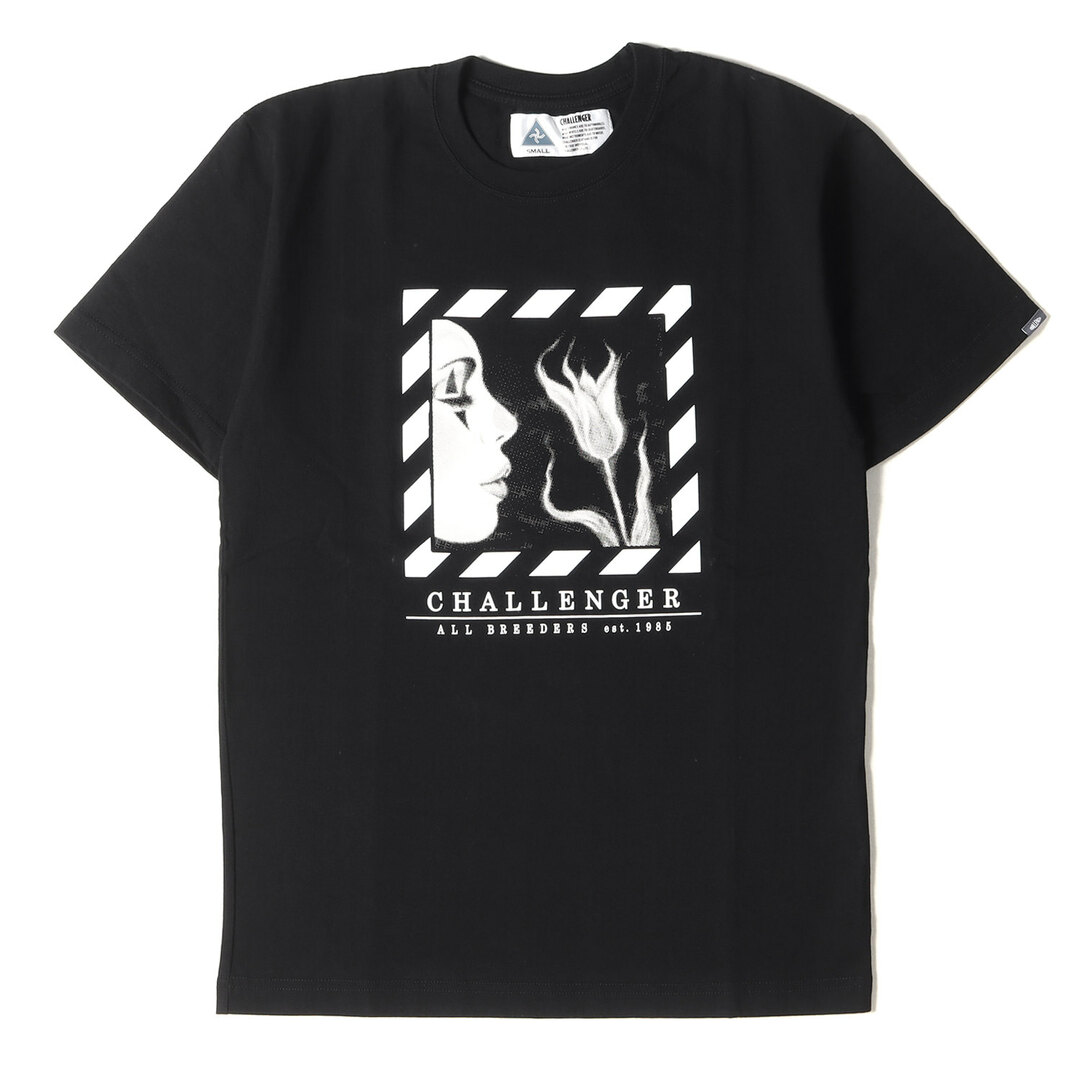 CHALLENGER チャレンジャー Tシャツ ピエロ グラフィック クルーネックTシャツ DOWN HILL TEE 22AW ブラック 黒 S トップス カットソー 半袖  【メンズ】