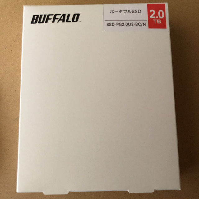 新品未使用品 BUFFALO 2TB SSD-PG2.0U3-BC/N