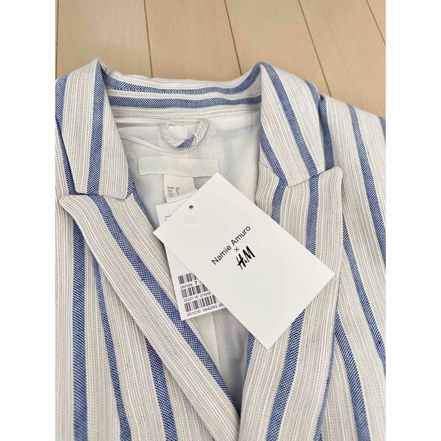 H&M - 安室奈美恵×H&Mストライプジャケットの通販 by ポム's shop