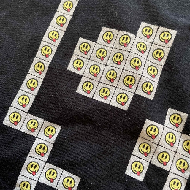 FLAKE(フレイク)のフレイク♡120♡ブラックTシャツ♡ニコちゃんマーク キッズ/ベビー/マタニティのキッズ服男の子用(90cm~)(Tシャツ/カットソー)の商品写真
