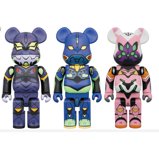 BE@RBRICK エヴァ 400% 3体 (初号機、8号機β、 第13号機)-