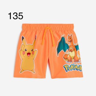 エイチアンドエム(H&M)の新品未開封　ポケモン　水着　スイムパンツ　135-140(水着)