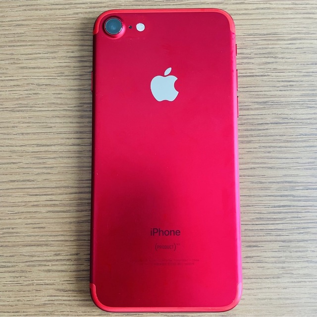 iPhone7 PRODUCT RED128GB(ジャンク品)スマートフォン/携帯電話