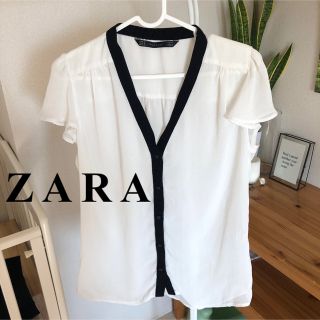 ザラ(ZARA)の【ZARA！破格！】シースルー ブラウス トップス(シャツ/ブラウス(半袖/袖なし))