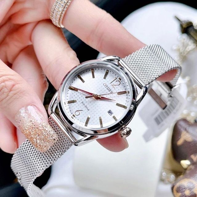 定価3.4万円 新品CITIZEN エコドライブ シルバー レディース腕時計