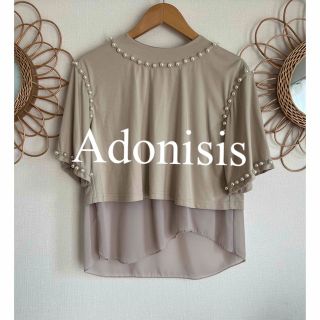 Adonisis アドニシス カットソー トップス パール ベージュ 人気 完売