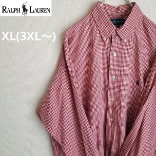 ラルフローレン(Ralph Lauren)の古着RalphLaurenラルフローレンギンガムチェックXL（3XL～超BIG(シャツ)