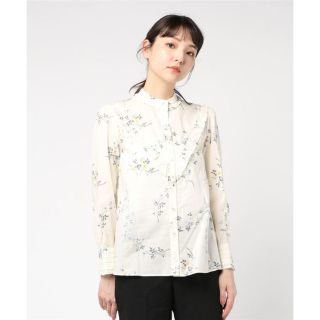 アーペーセー(A.P.C)のA.P.C. 花柄フリルブラウス(シャツ/ブラウス(長袖/七分))