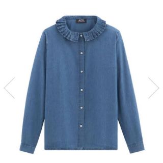 アーペーセー(A.P.C)のA.P.C. デニムフリルシャツ(シャツ/ブラウス(長袖/七分))